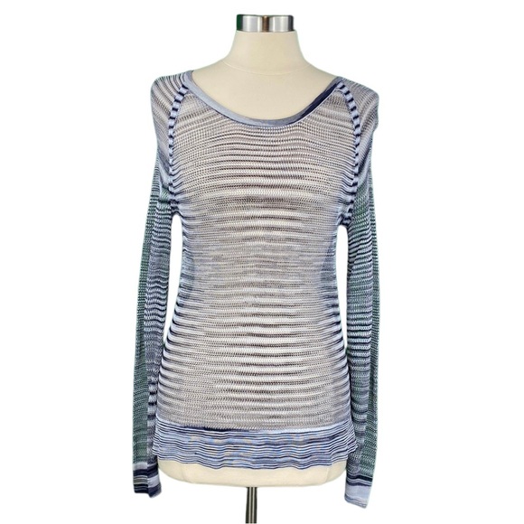 rag & bone Tops - Rag & Bone Casual Gray Mesh Allgauer Raglan Top